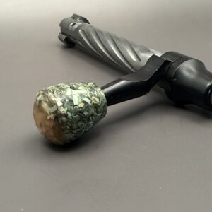Handmade Custom Bolt Knob - Shredded Federal Reserve Dollars & Resin