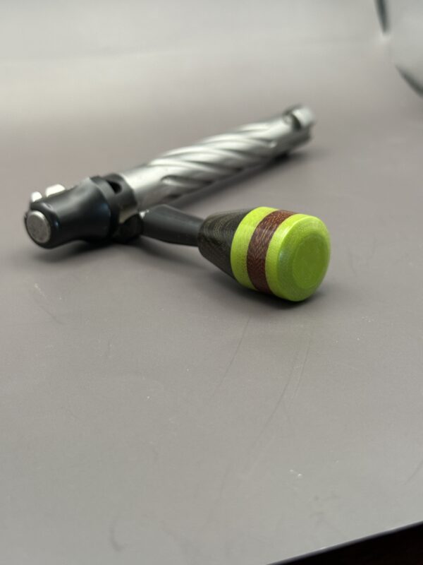 Handmade Custom Bolt Knob - Phenolic & G10, Black, Brown & Green - Image 2