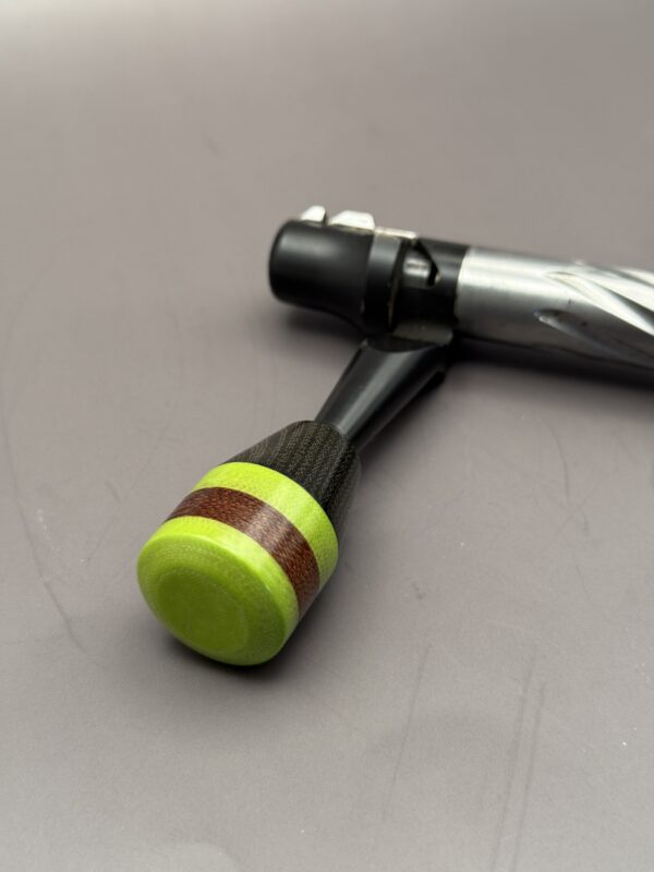 Handmade Custom Bolt Knob - Phenolic & G10, Black, Brown & Green