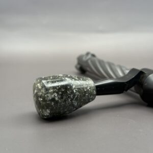 Handmade Custom Bolt Knob - Silver Leaf & Resin