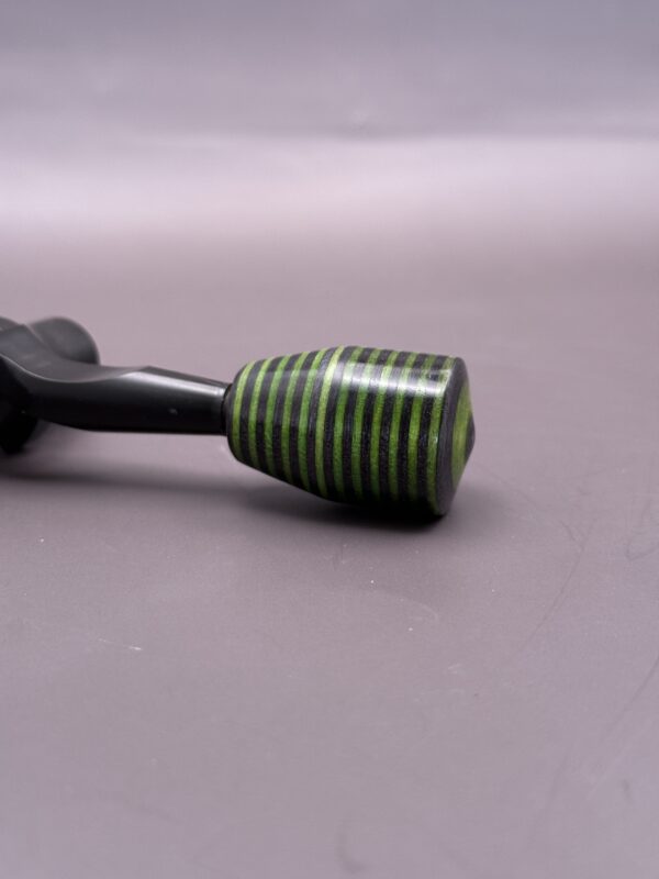 Handmade Custom Bolt Knob - Green & Grey Skateboard Deck - Image 2