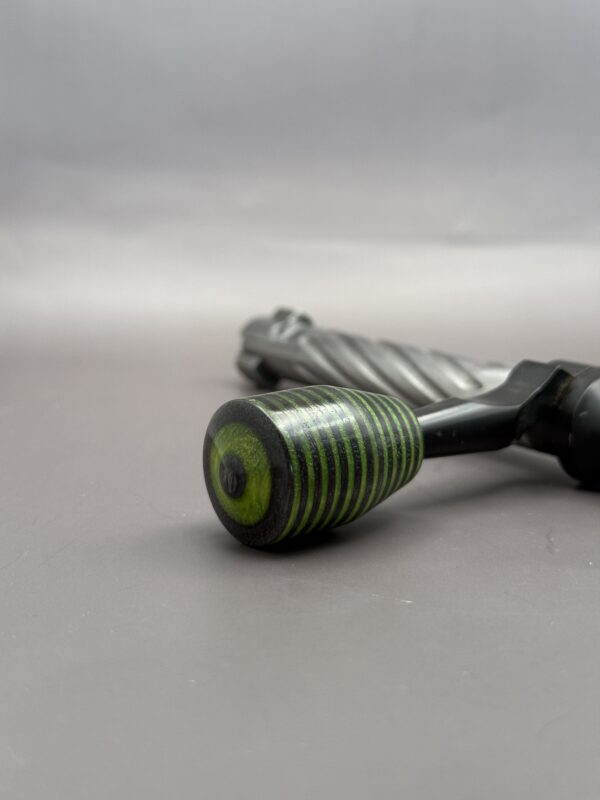 Handmade Custom Bolt Knob - Green & Grey Skateboard Deck