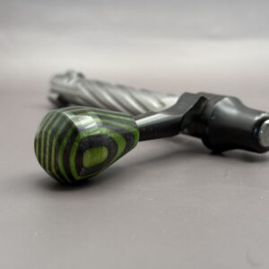 Handmade Custom Bolt Knob - Green & Grey Skateboard Deck