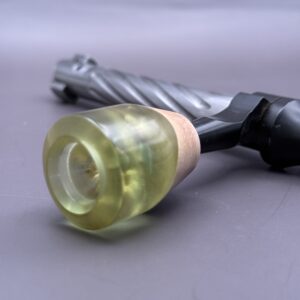 Handmade Custom Bolt Knob - Turquoise Resin Infused Driftwood