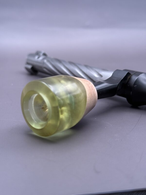 Handmade Custom Bolt Knob - Turquoise Resin Infused Driftwood