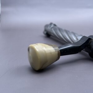 Handmade Custom Bolt Knob - Tan & Brown Resin