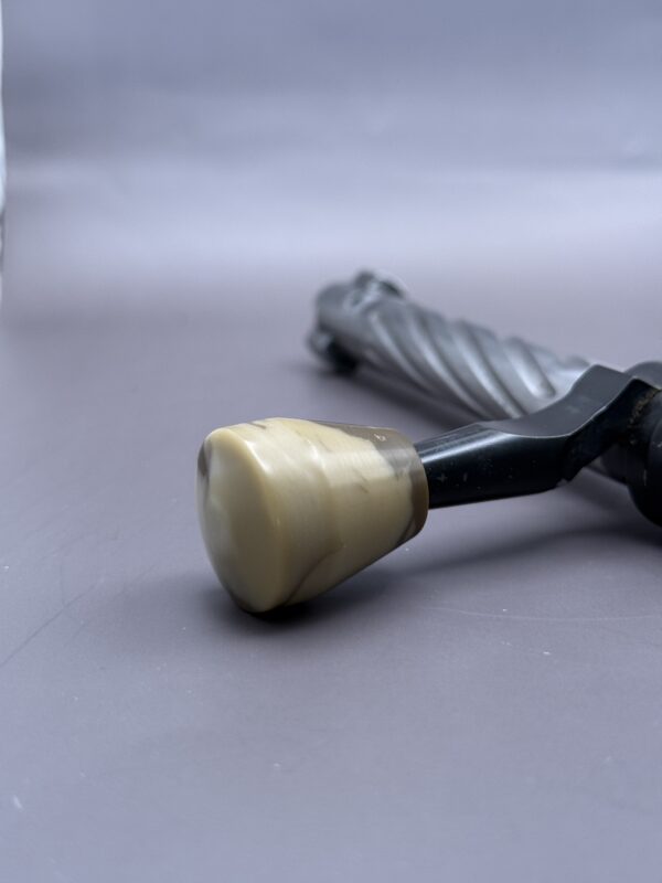 Handmade Custom Bolt Knob - Tan & Brown Resin