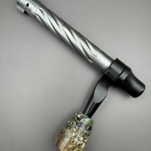 Handmade Custom Bolt Knob - Turquoise Infused Driftwood
