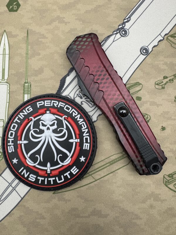 Microtech Cypher II D/E Signature Series Red X-51 1242-1 - Image 3