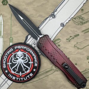 Microtech Cypher II D/E Signature Series Red X-51 1242-1