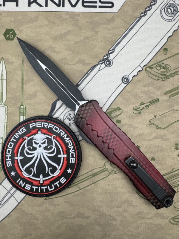 Microtech Cypher II D/E Signature Series Red X-51 1242-1